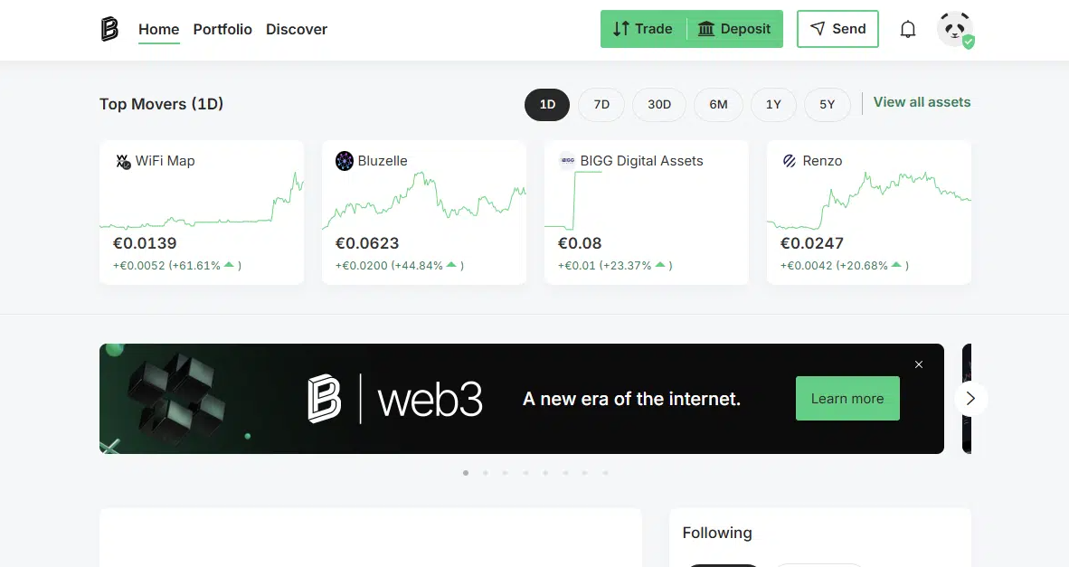 Bitpanda UK crypto exchange