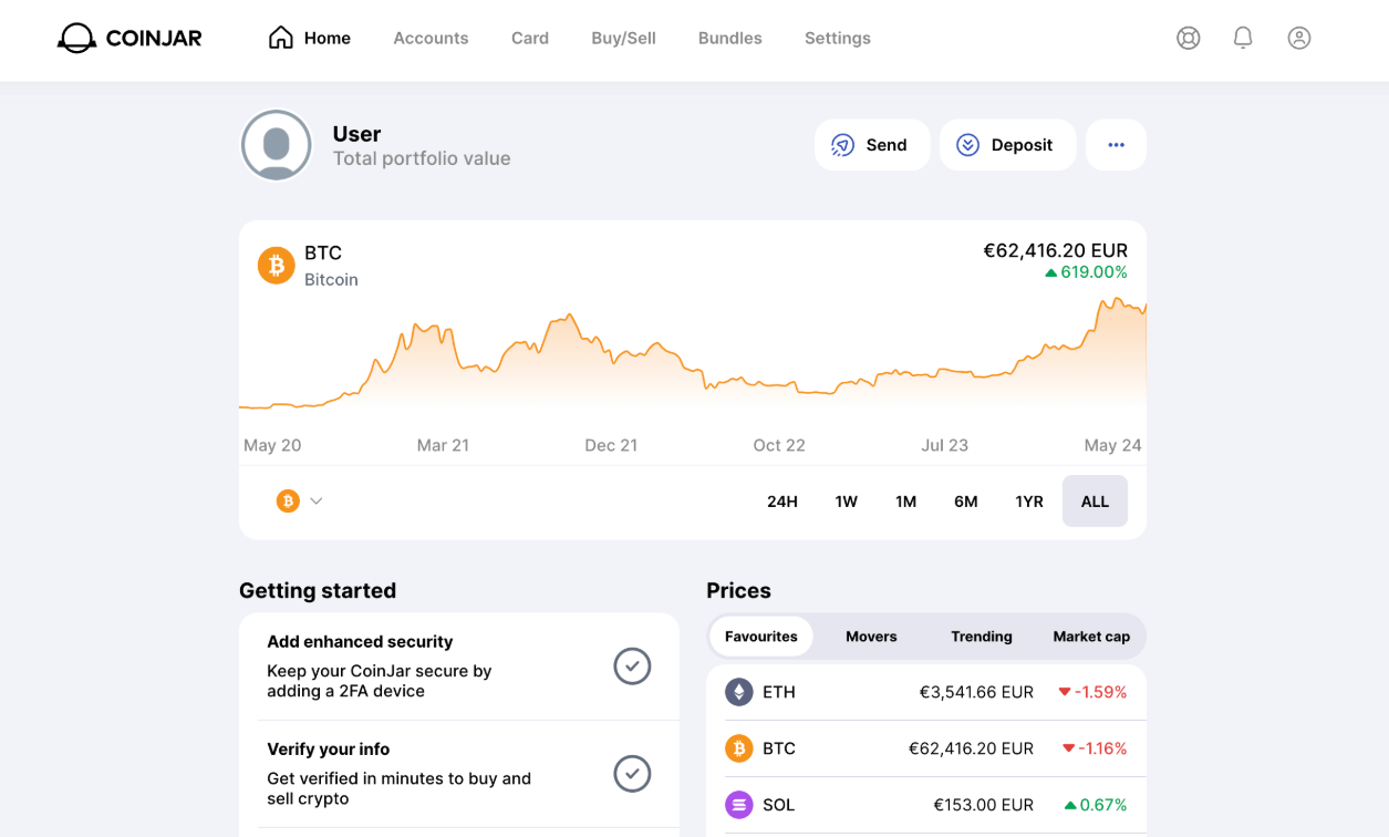 CoinJar crypto trading platform uk