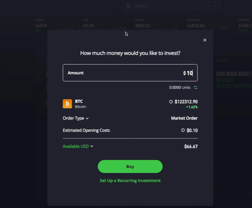 buying bitcoin eToro in the UK